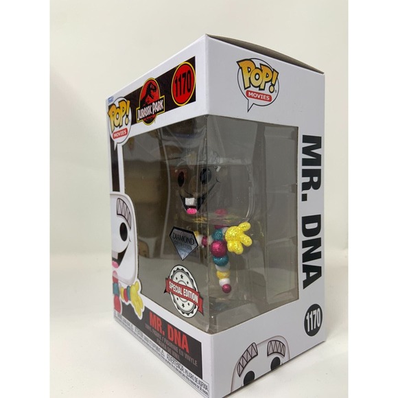 Funko Pop! Jurassic Park World Mr. DNA Special Diamond Edition w/ Protector - Picture 2 of 5
